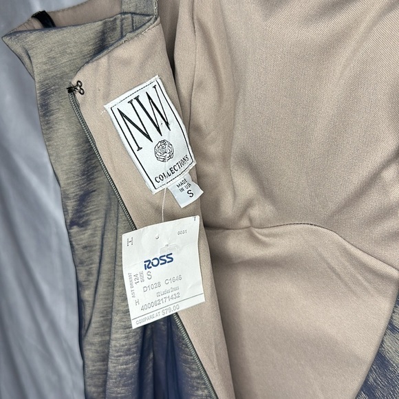 NWT NW COLLECTIONS METALLIC BODYCON DRESS (S) - Picture 8 of 9